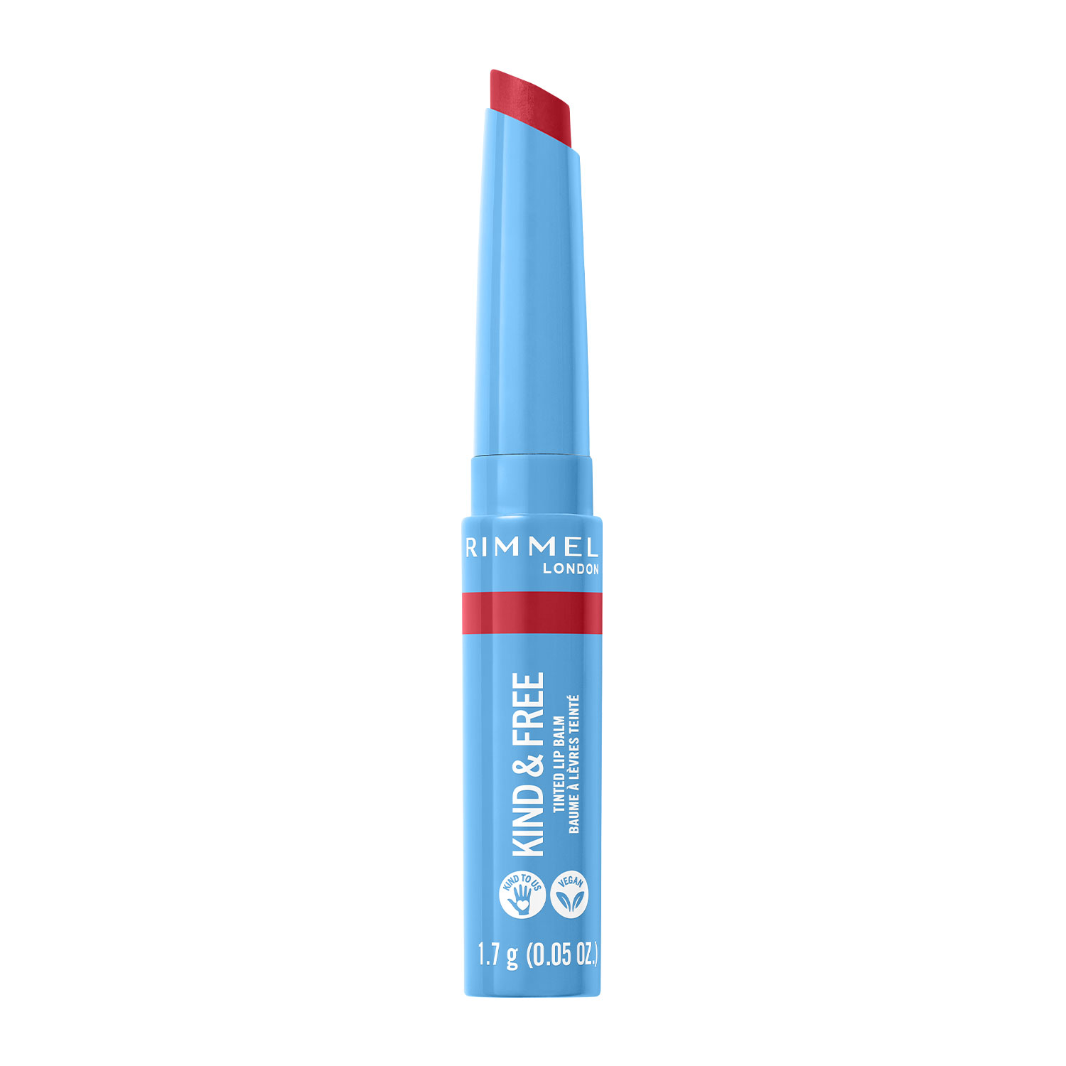 Оттеночный бальзам для губ Kind & Free Tinted Lip Balm Rimmel London (005) Turbo Red, 1.7 г